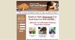 Desktop Screenshot of catfoodrecipesonline.com